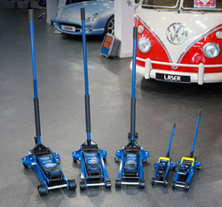 New trolley jack range from Laser Tools suitable for the home mechanic or professional workshop use